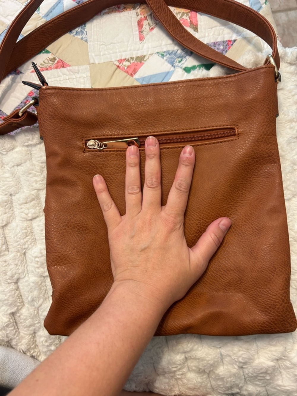 Michael Kors Brown Bag  with Gold MK Emblem - Picture 7 of 8
